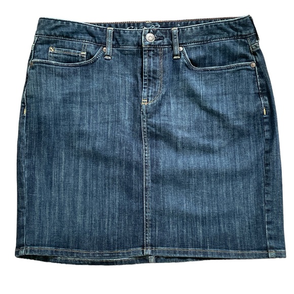 Eddie Bauer Dresses & Skirts - Eddie Bauer Blue Denim Mini Skirt, Blue Jeans Skirt size 6